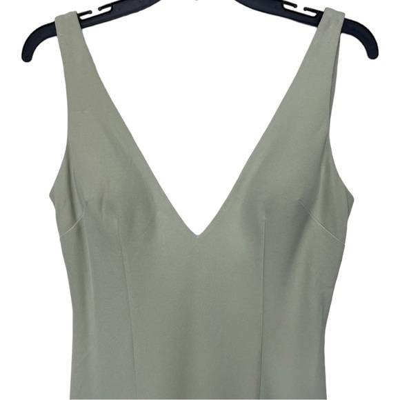 Katie May | Caliente Deep V-Neck Midi Dress Mint Green Bridesmaid Wedding M - Picture 7 of 16